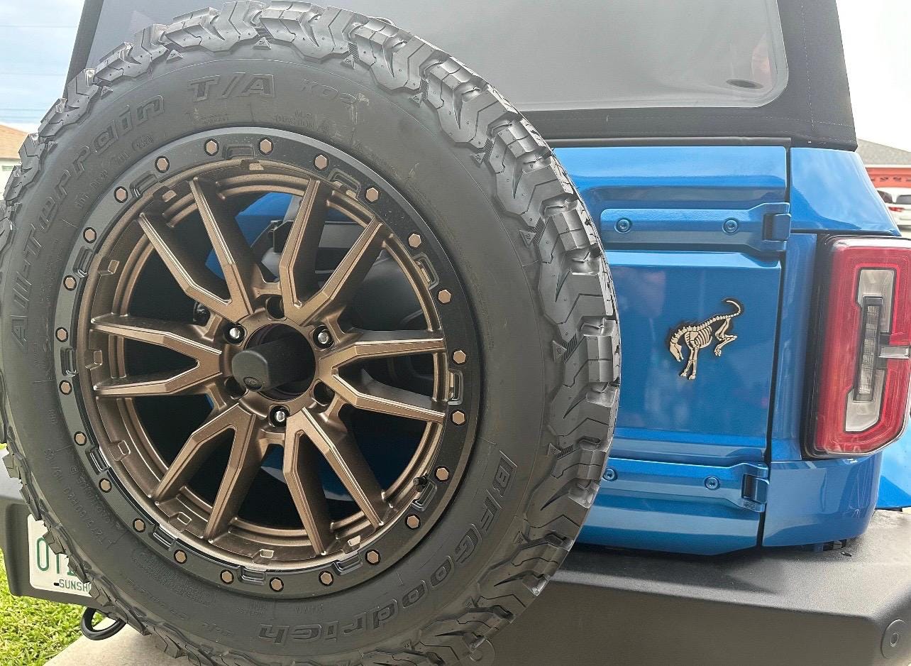 Two Color - Bronco “Skeleton” Emblem and Badge / Calling all Bronco and Bronco Sport & Lovers / 400 Colors Options/ 5" Bronco