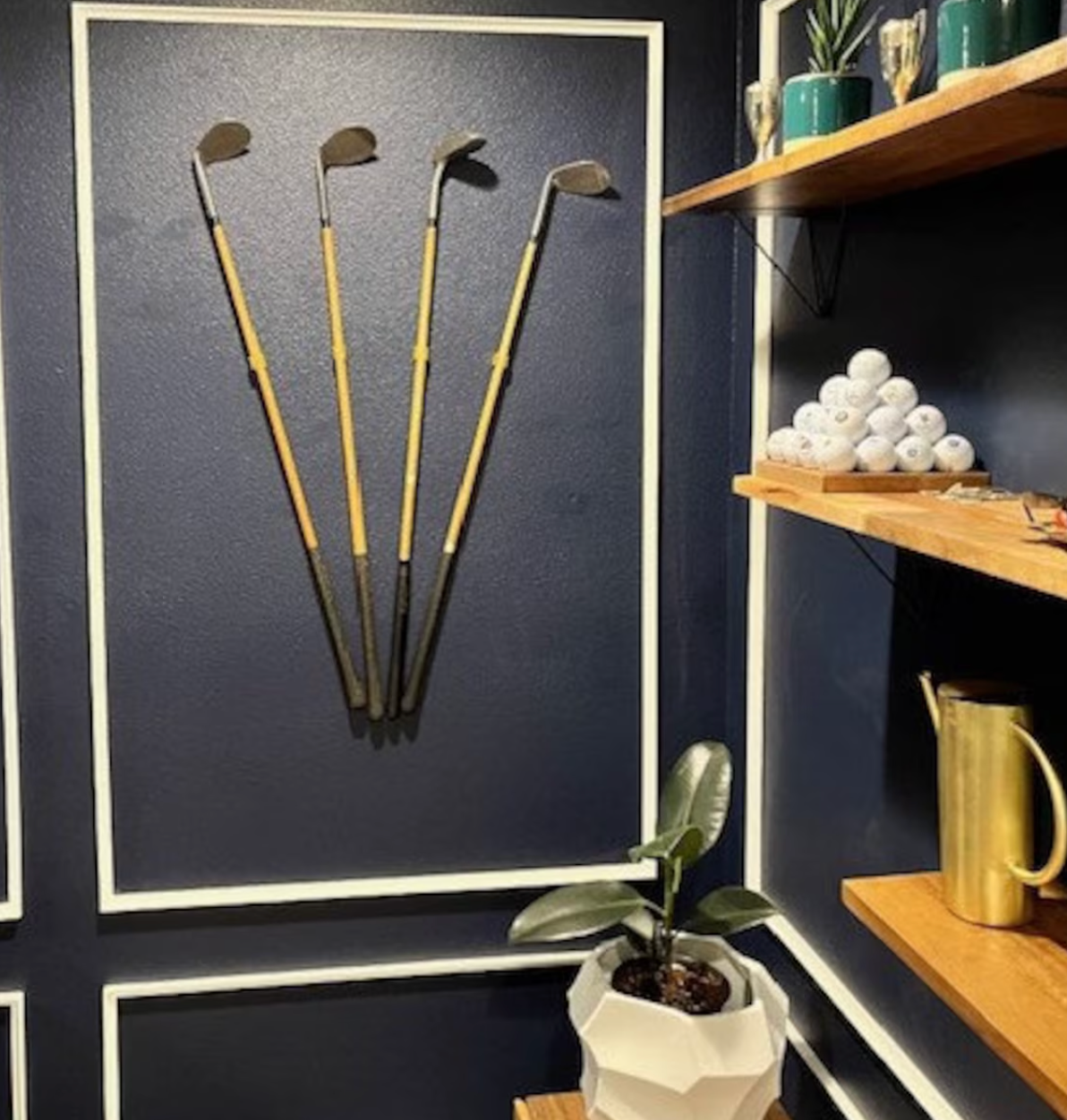 Golf Club Wall Mount Brackets (set) / Buy in Sets / Fits for Irons, Drivers, Wedges or Putters / Display your clubs! / 9mm, 14mm, 17mm, 19mm