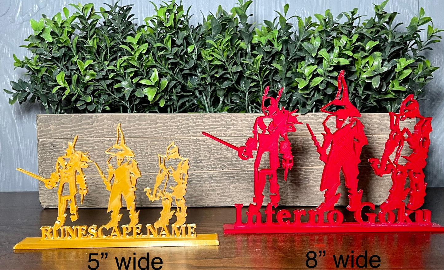 Personalized RuneScape Player Sign - Mage, Melee and Range / The Perfect Gift for a Gamer or RuneScape Fan / 19 Color Options / 5" or 8"