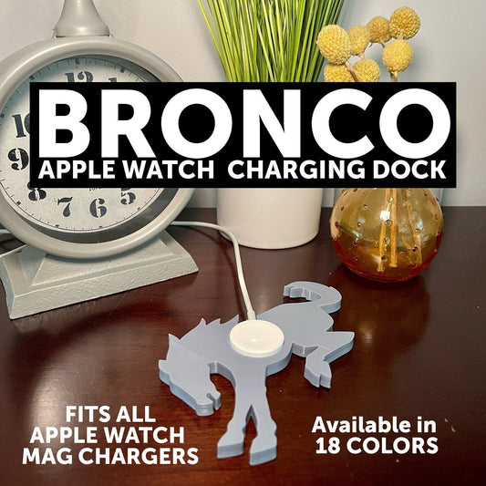 Ford Bronco Apple Watch Docking Station / Available in 18 Colors / Perfect for your desk, Nightstand / Great gift for a Bronco Lover