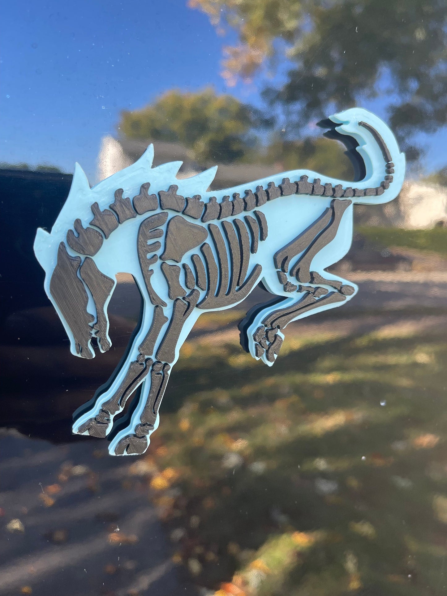 Two Color - Ford Bronco “Skeleton” Emblem and Keychain Combo / 400 Colors Options/ 5" Bronco and Keychain