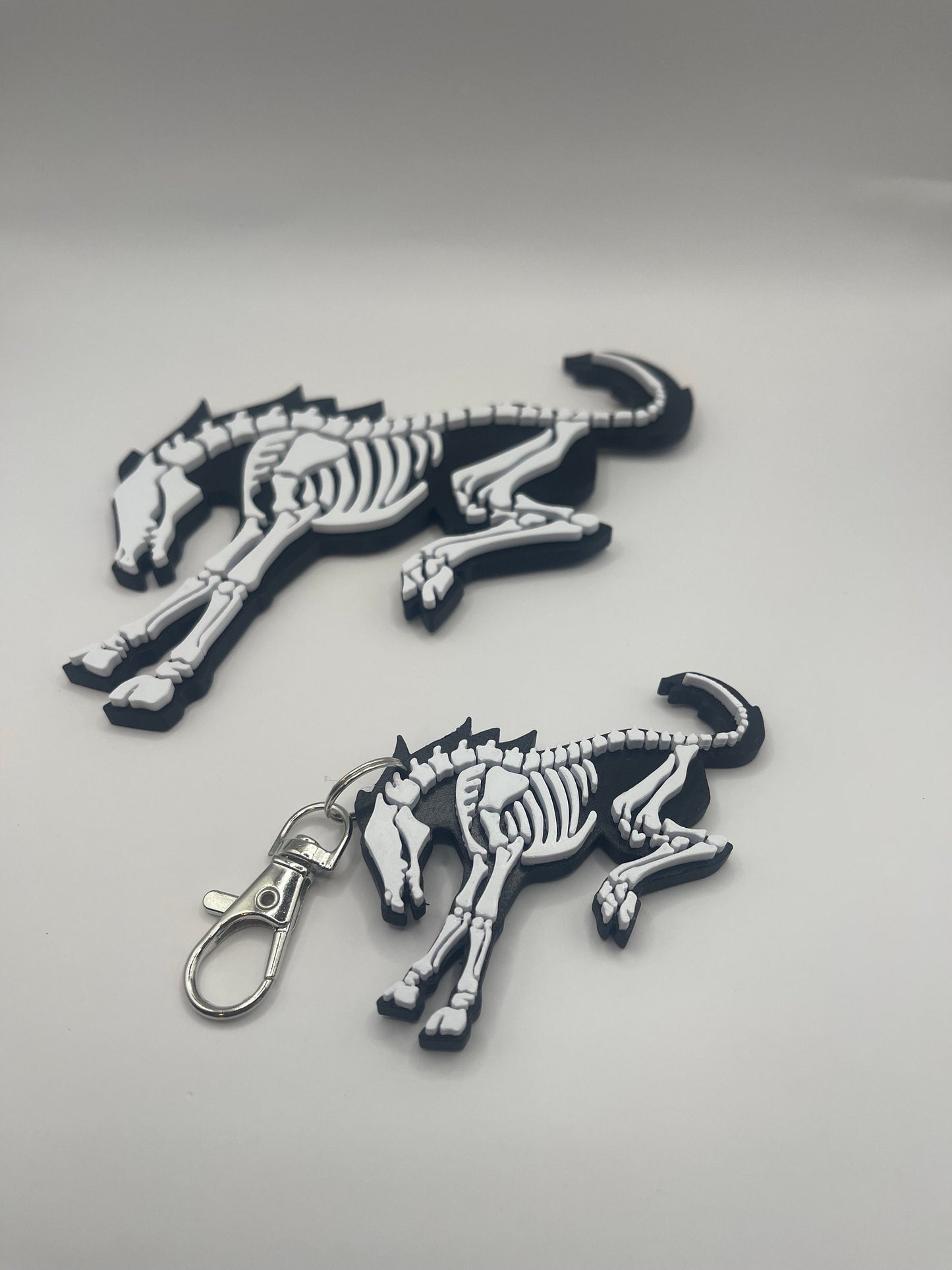 Two Color - Ford Bronco “Skeleton” Emblem and Keychain Combo / 400 Colors Options/ 5" Bronco and Keychain