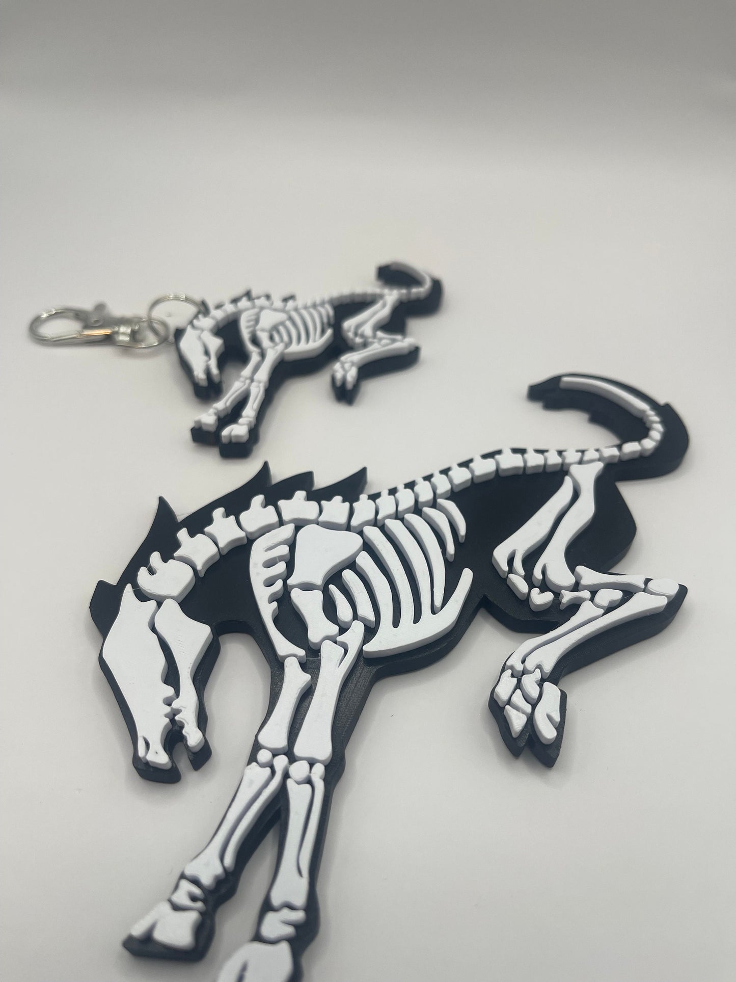 Two Color - Ford Bronco “Skeleton” Emblem and Keychain Combo / 400 Colors Options/ 5" Bronco and Keychain