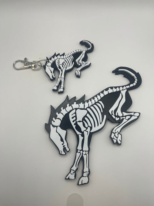Two Color - Ford Bronco “Skeleton” Emblem and Keychain Combo / 400 Colors Options/ 5" Bronco and Keychain