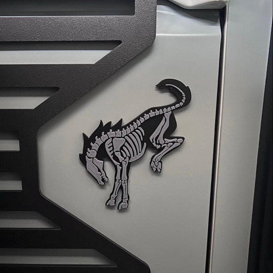 Two Color - Bronco “Skeleton” Emblem and Badge / Calling all Bronco and Bronco Sport & Lovers / 400 Colors Options/ 5" Bronco