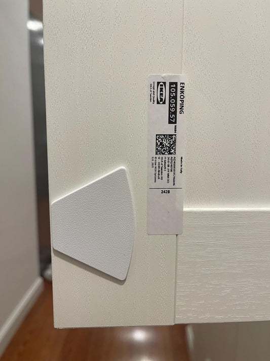 IKEA Hinge Hole Cover 3 Pack Compatible with Besta Billy Pax Sekiton Doors | Many Colors |  Conceals Holes Seamlessly | No Tools Needed