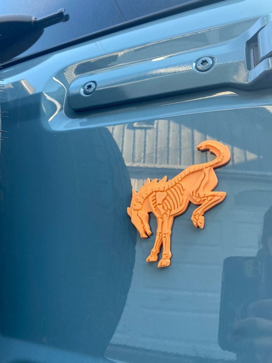 Ford Bronco “Skeleton” Emblem and Badge / Calling all Bronco and Bronco Sport & Lovers / 21 Colors / Keychain, 3", 4", 5", 6", 7.5"