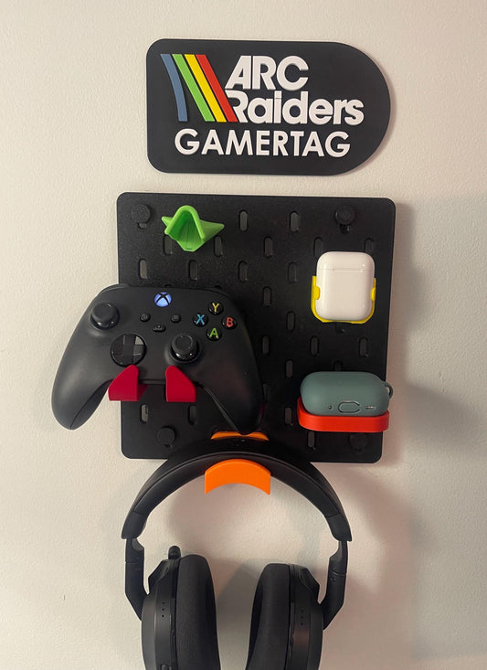 Arc Raiders Username Gamertag Sign Personalized 3D Printed Gamer Name Plate Custom Gaming Room Decor Arc Raiders Fan Gift - Multiple Colors